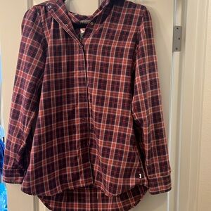 Burton dry ride flannel shirt. FLAWED